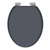 Anthrazitfarbener WC-Sitz aus MDF