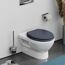 WC-Sitz mit Absenkautomatik anthrazit Holzkern
