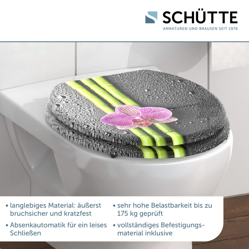 WC-Sitz 'Asia' mit Absenkautomatik Holzkern