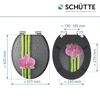 WC-Sitz mit Bambus und Orchideen-Motiv