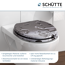 WC-Sitz 'Grey Steel' mit Absenkautomatik Holzkern