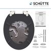 WC-Sitz 'Grey Steel' mit Absenkautomatik Holzkern