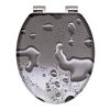 WC-Sitz 'Grey Steel' mit Absenkautomatik Holzkern
