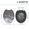 WC-Sitz 'Grey Steel' mit Absenkautomatik Holzkern