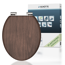 WC-Sitz 'Dark Wood' mit Absenkautomatik dunkelbraun Holzkern