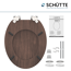 WC-Sitz 'Dark Wood' mit Absenkautomatik dunkelbraun Holzkern