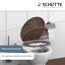 WC-Sitz 'Dark Wood' mit Absenkautomatik dunkelbraun Holzkern