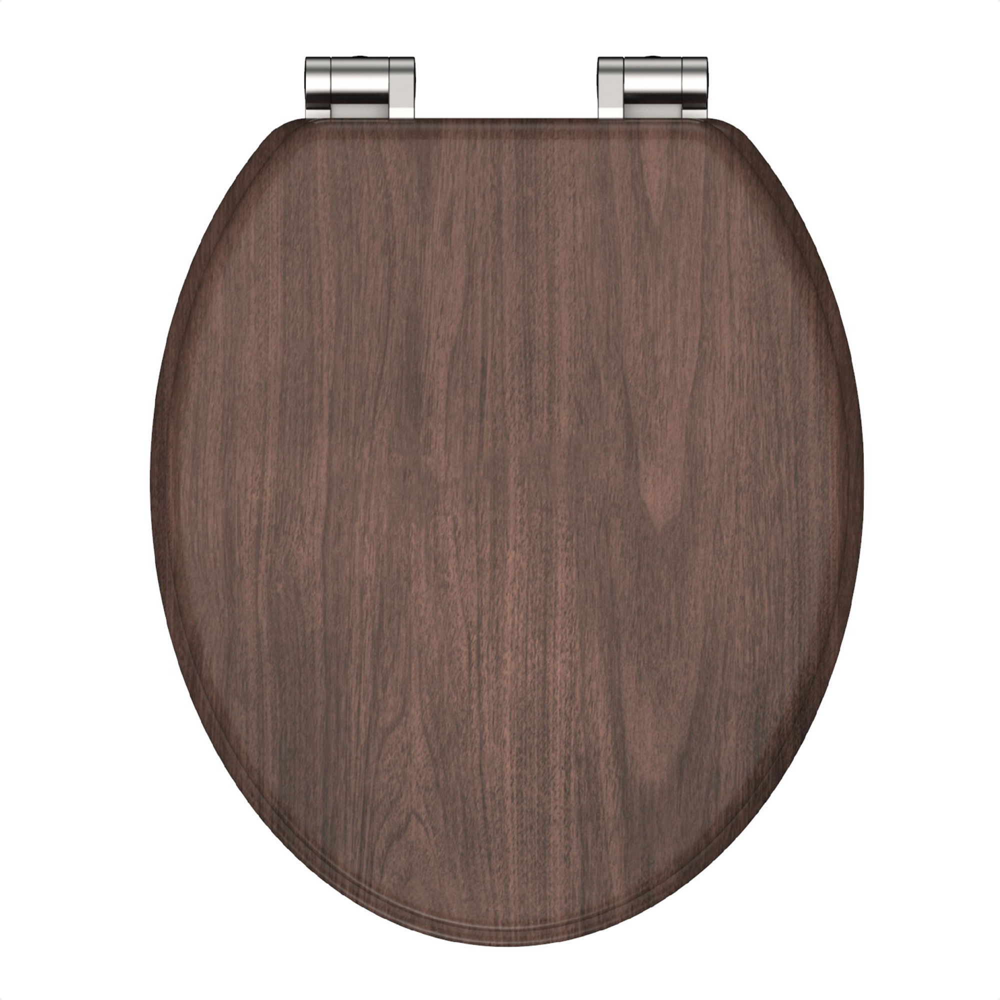 WC-Sitz 'Dark Wood' mit Absenkautomatik dunkelbraun 37,5 x 43,5 cm + product picture