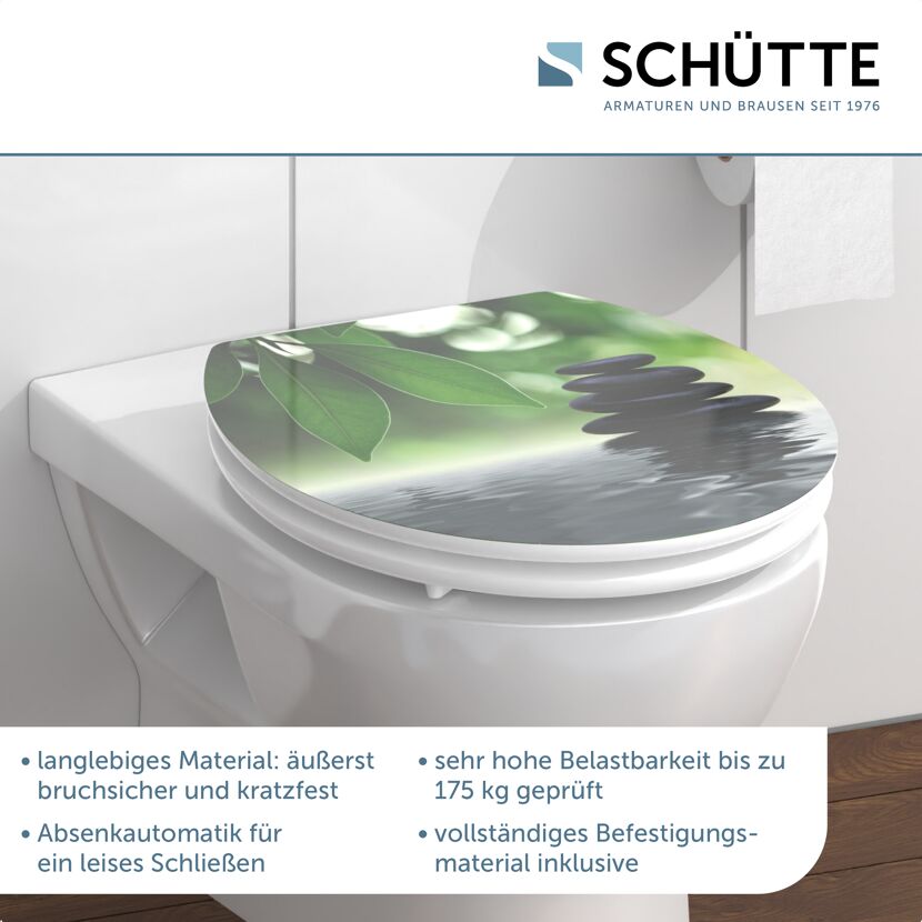 WC-Sitz 'OASIS' mit Absenkautomatik Holzkern