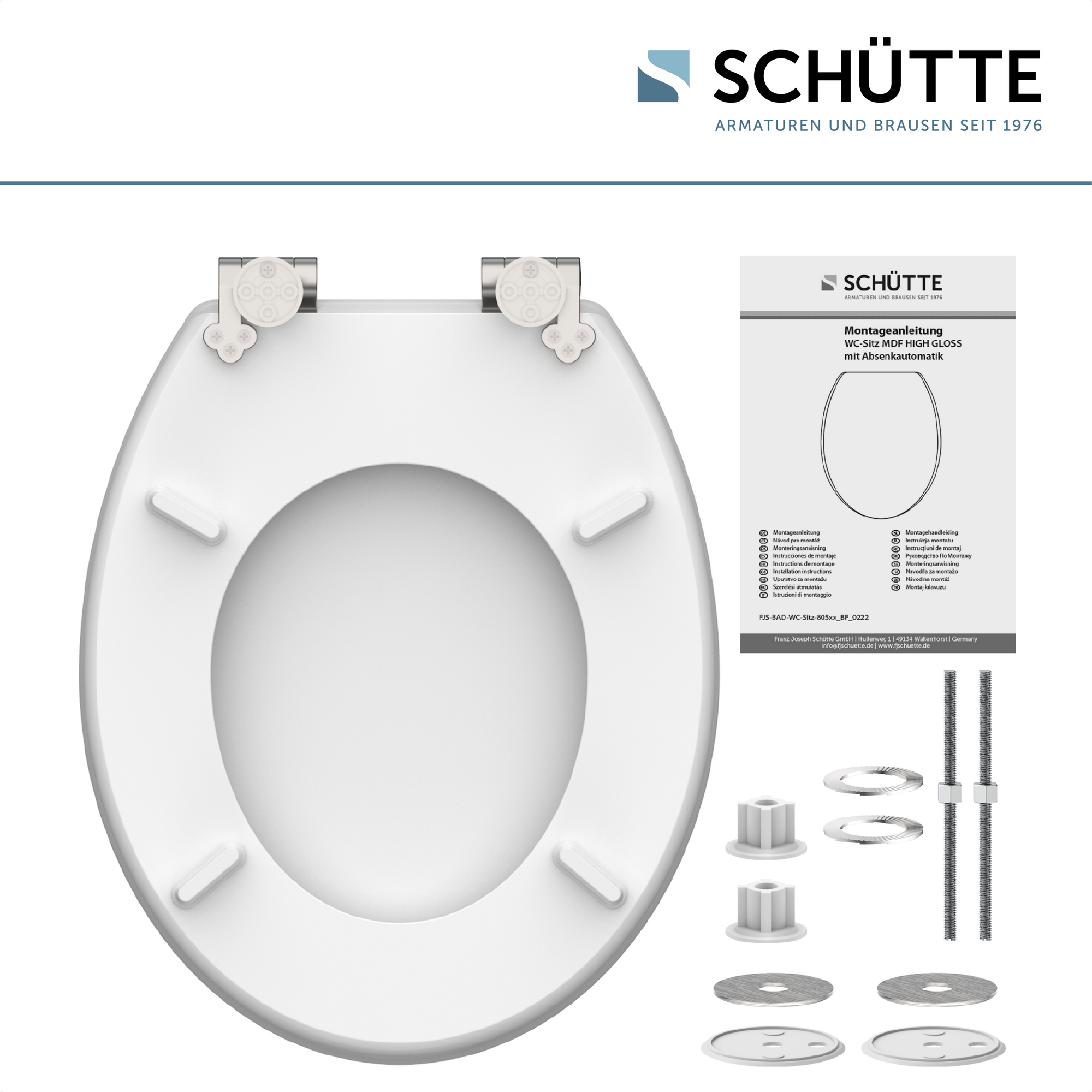 WC-Sitz 'OASIS' mit Absenkautomatik Holzkern
