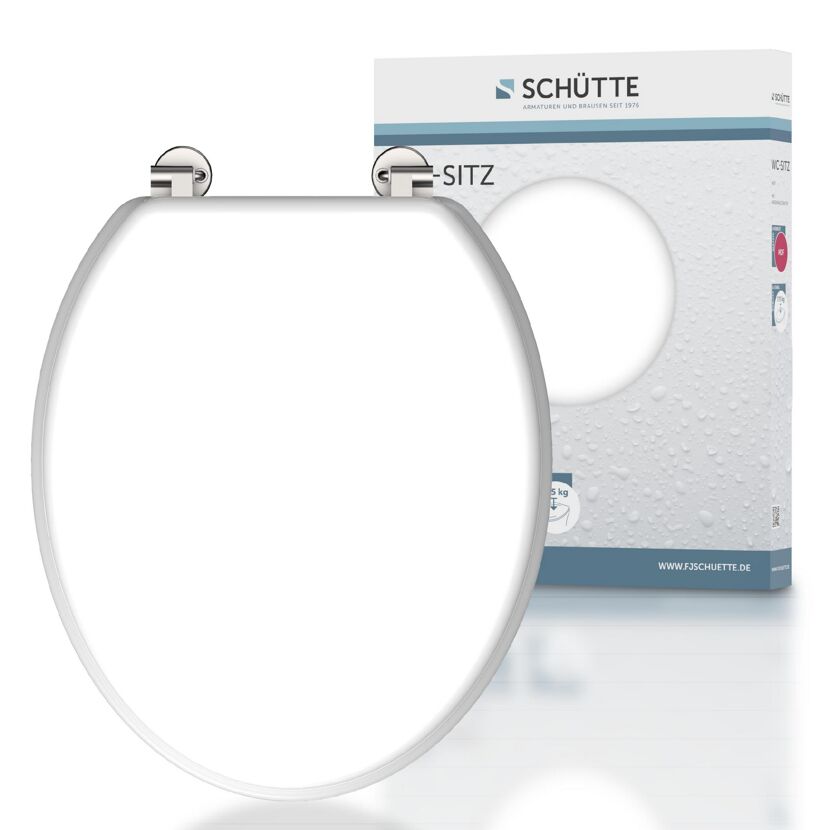WC-Sitz weiß Holzkern
