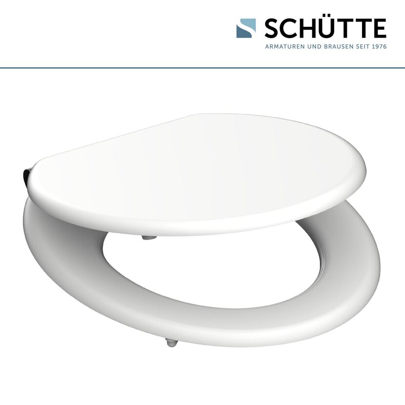 Weißer WC-Sitz