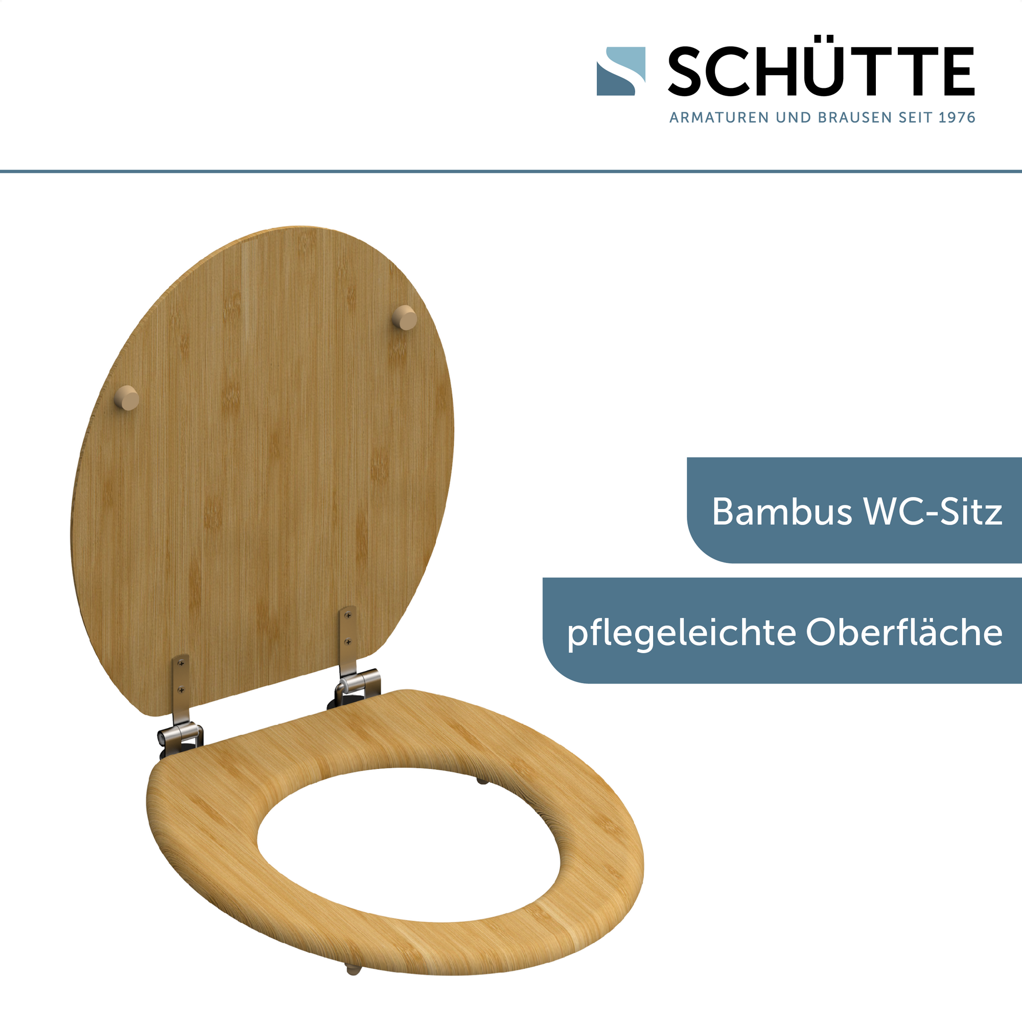 WC-Sitz 'Bambus' braun