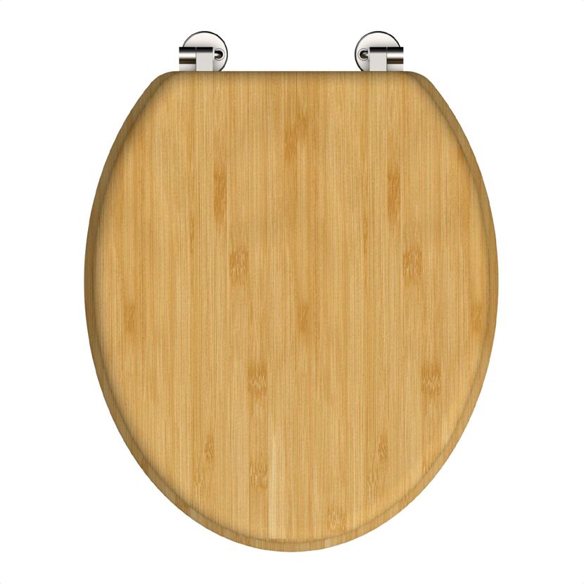 WC-Sitz 'Bambus' braun