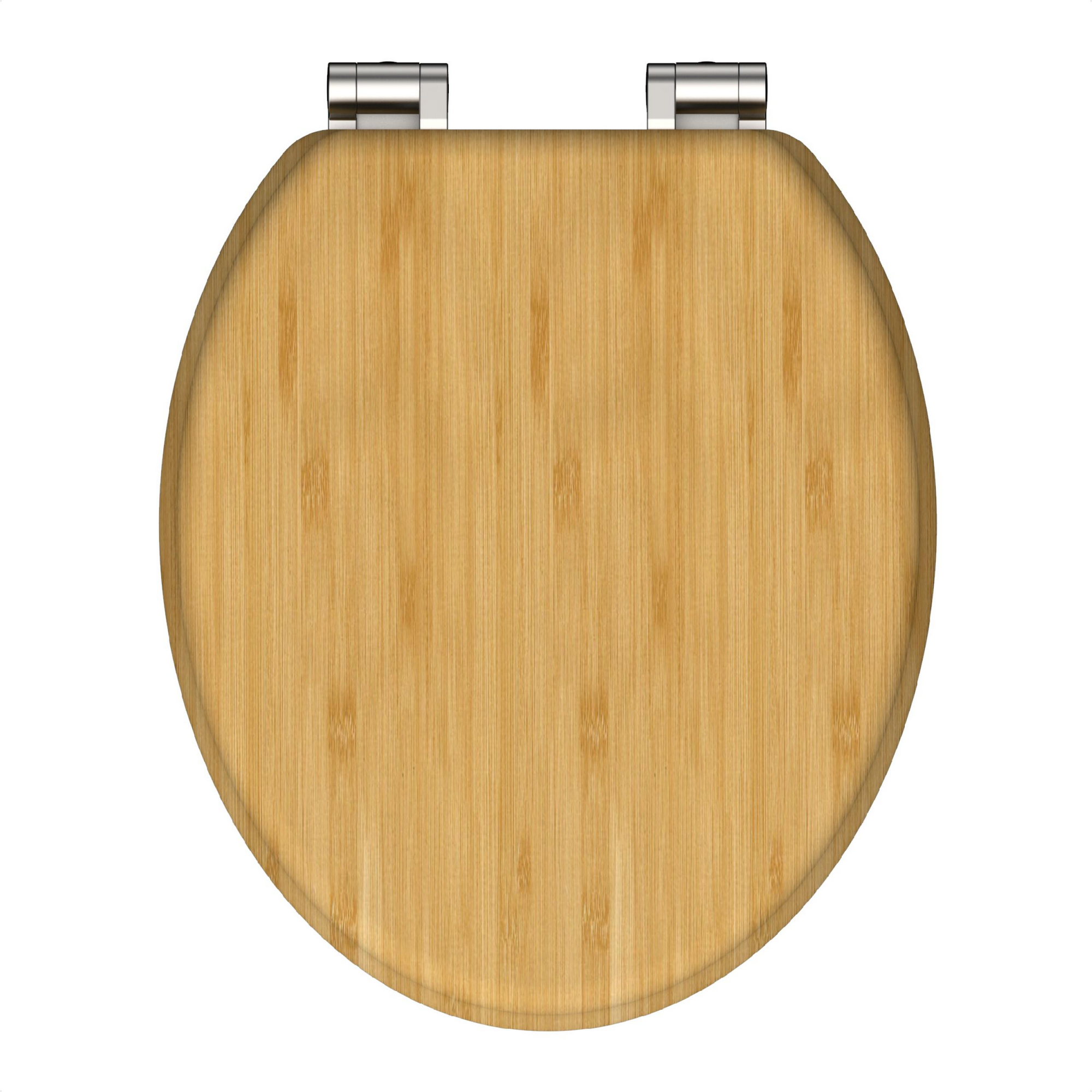 WC-Sitz 'Bambus' mit Absenkautomatik braun 37,2 x 42,5 cm + product picture