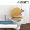 WC-Sitz aus Bambus