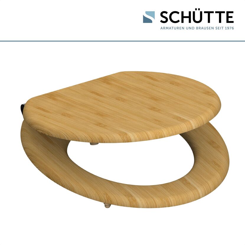 WC-Sitz aus Bambus