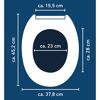WC-Sitz 'Tulsa' mit Absenkautomatik grau Duroplast