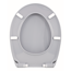 Verkleinertes Bild von WC-Sitz 'Piada' grau mit Absenkautomatik