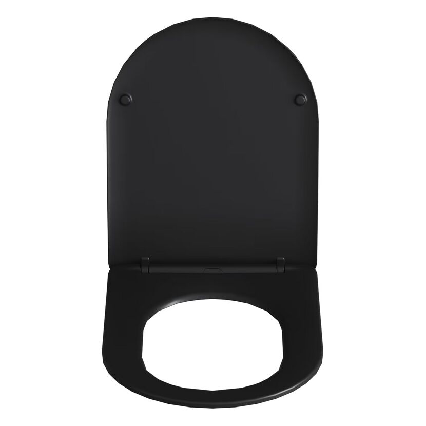 WC-Sitz 'Noctis' mit Absenkautomatik schwarz Duroplast