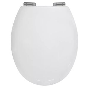 WC-Sitz 'White' mit Absenkautomatik weiß Holzkern