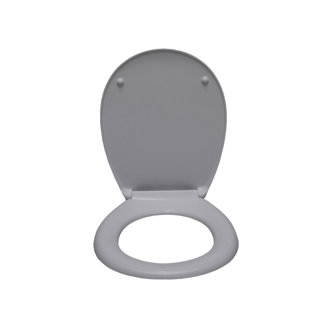 WC-Sitz 'Sanicomfort' mit Absenkautomatik grau Duroplast