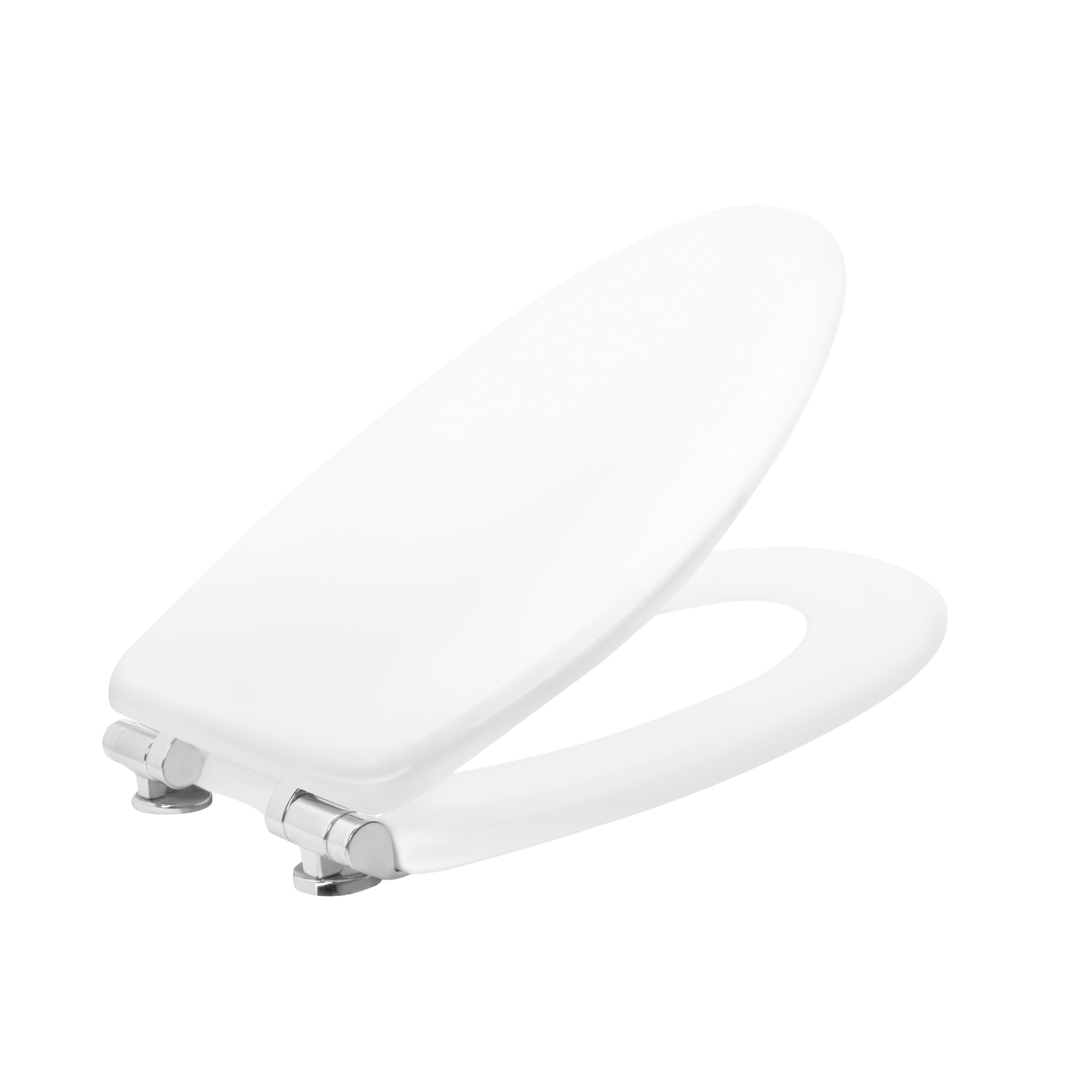 WC-Sitz 'Vegas' mit Absenkautomatik weiß Holzkern