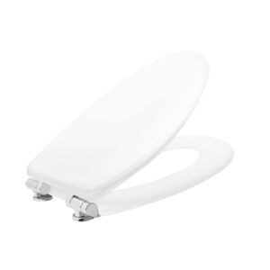 WC-Sitz 'Vegas' mit Absenkautomatik weiß Holzkern