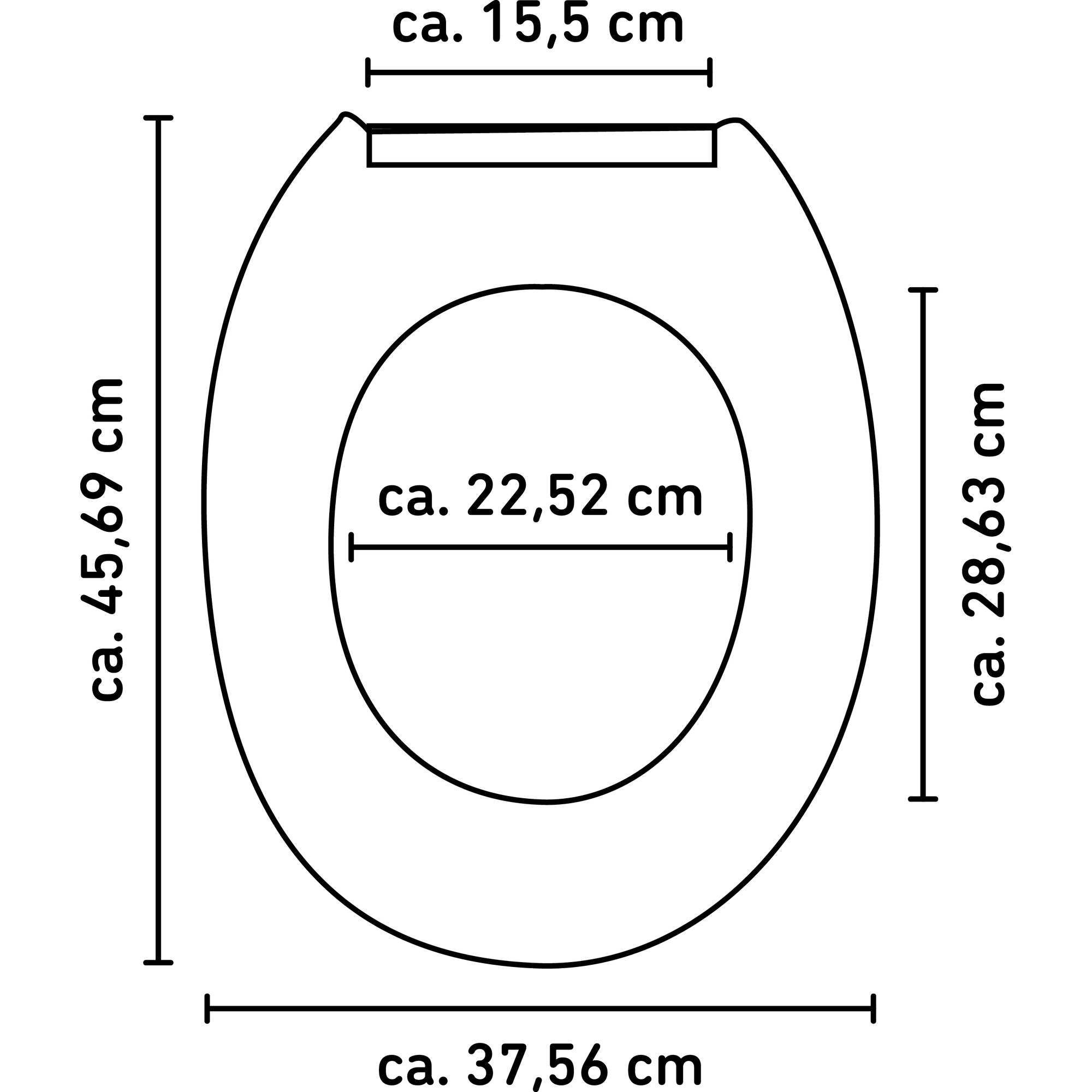 WC-Sitz 'Vegas' mit Absenkautomatik weiß Holzkern