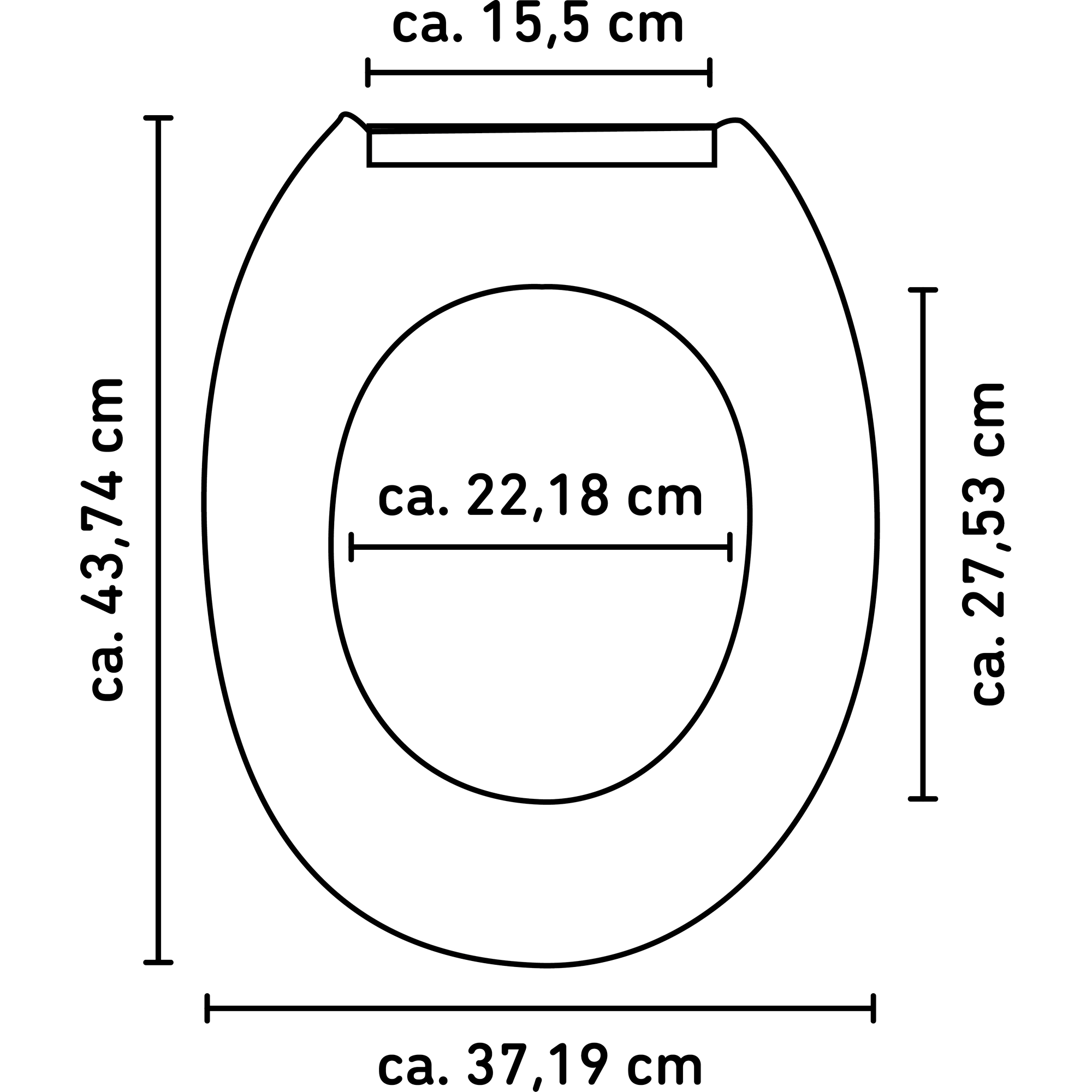 WC-Sitz 'Brooklyn' mit Absenkautomatik weiß Holzkern