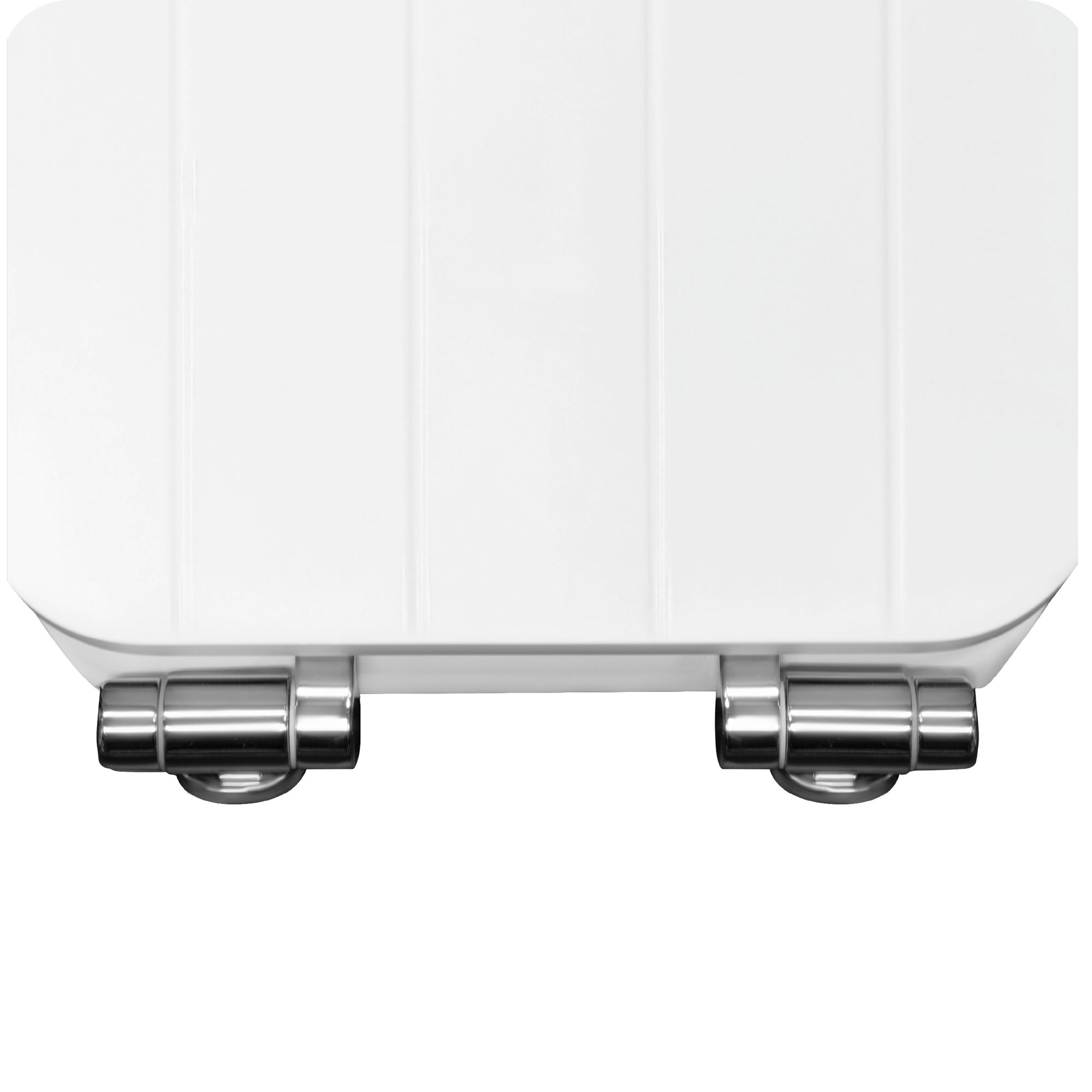 WC-Sitz 'Cottage' mit Absenkautomatik weiß, Holzkern mit gerillter Oberfläche