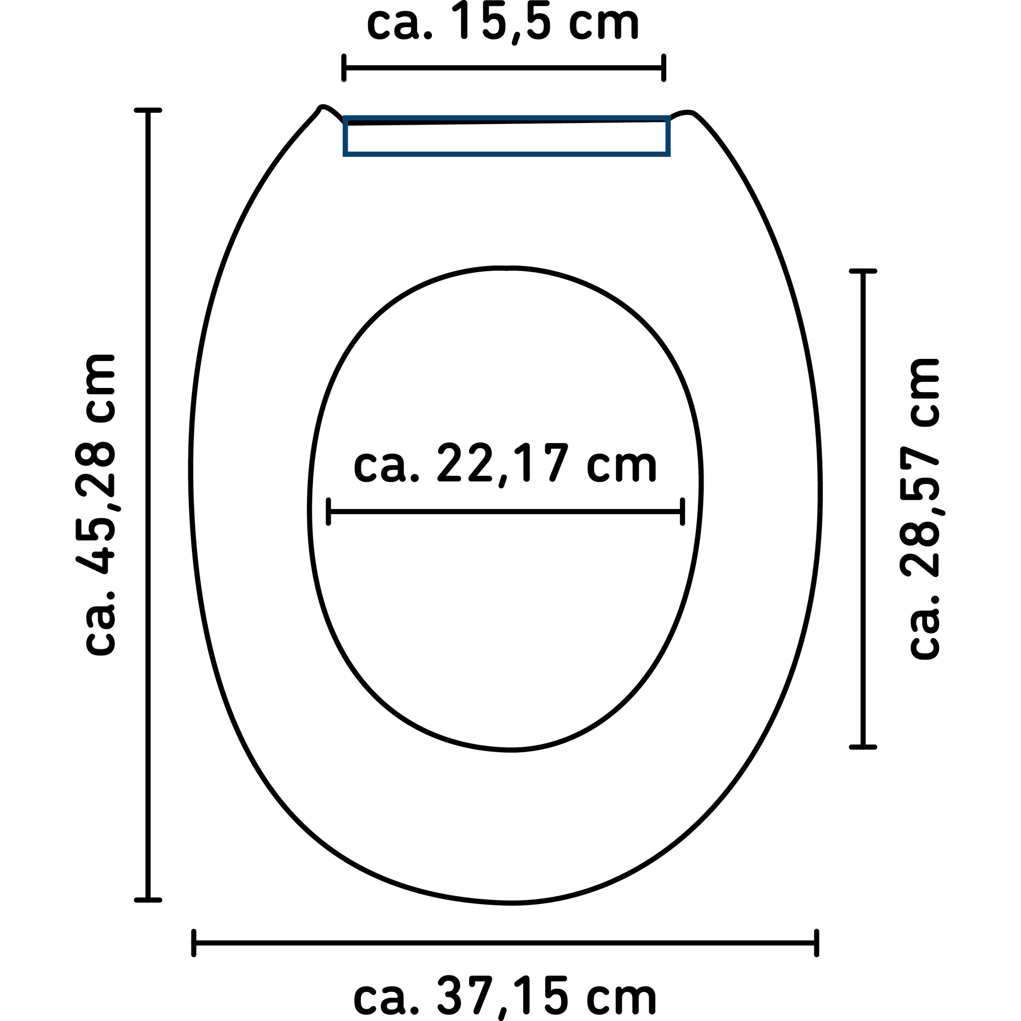 WC-Sitz 'Antibakteriell' mit Absenkautomatik weiß Duroplast