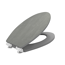 WC-Sitz 'Zement' mit Absenkautomatik betongrau Holzkern