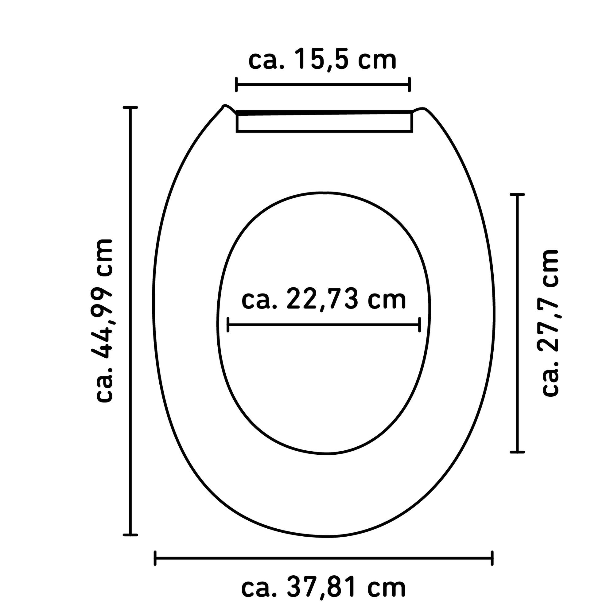WC-Sitz 'Zement' mit Absenkautomatik betongrau Holzkern