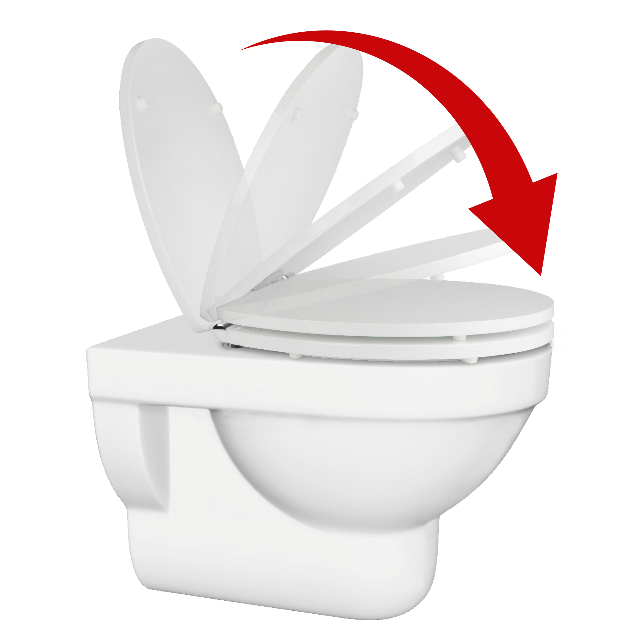 WC-Sitz 'Zement' mit Absenkautomatik betonbeige Holzkern