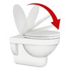 WC-Sitz 'Zement' mit Absenkautomatik betonbeige Holzkern