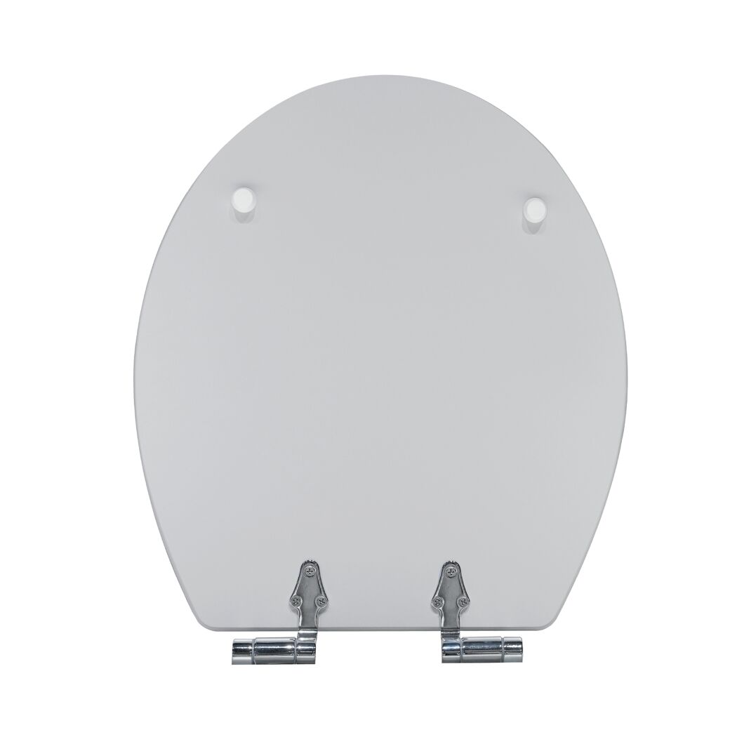 WC-Sitz 'Zement' mit Absenkautomatik betonbeige Holzkern