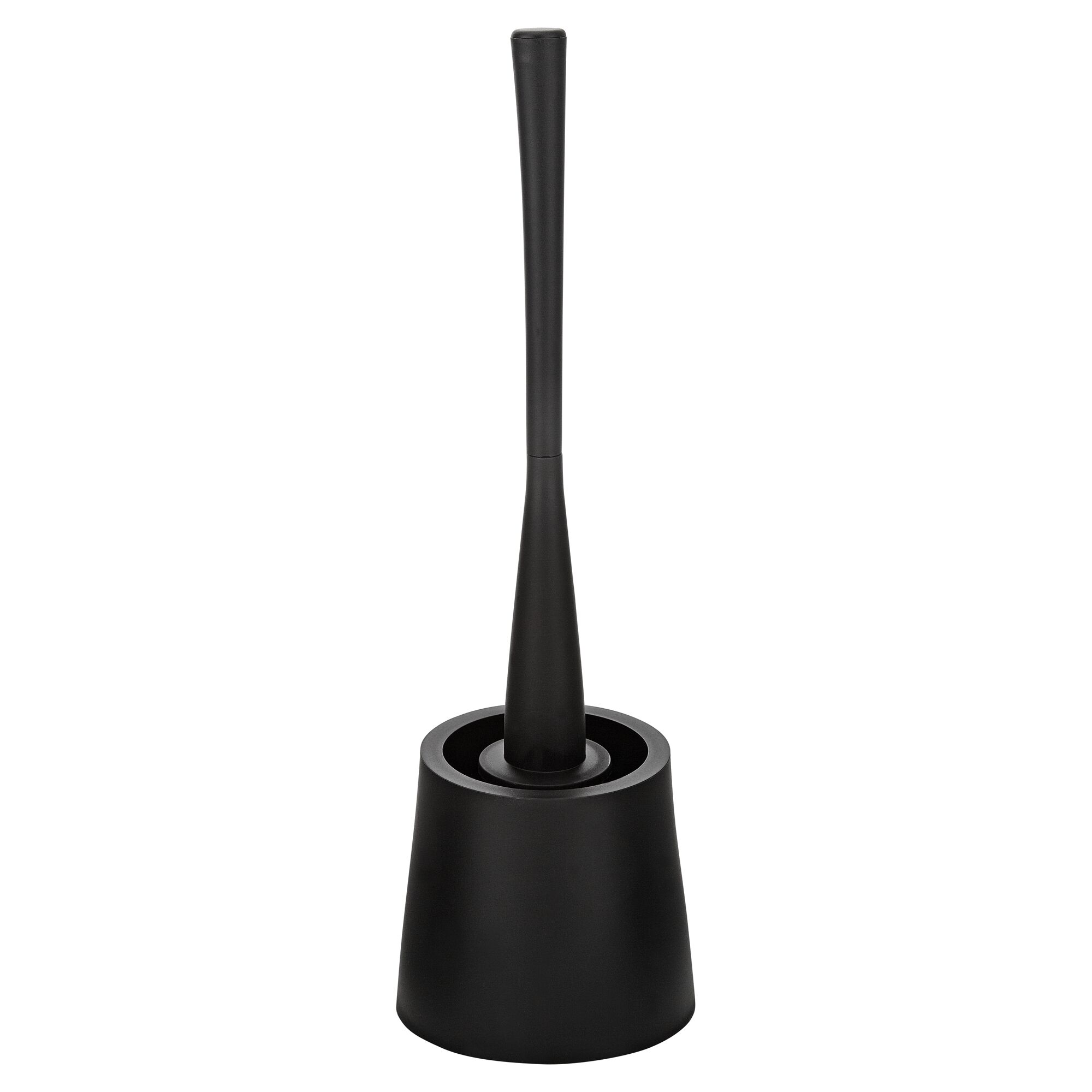 Schwarze WC-Bürste Move mit Halter