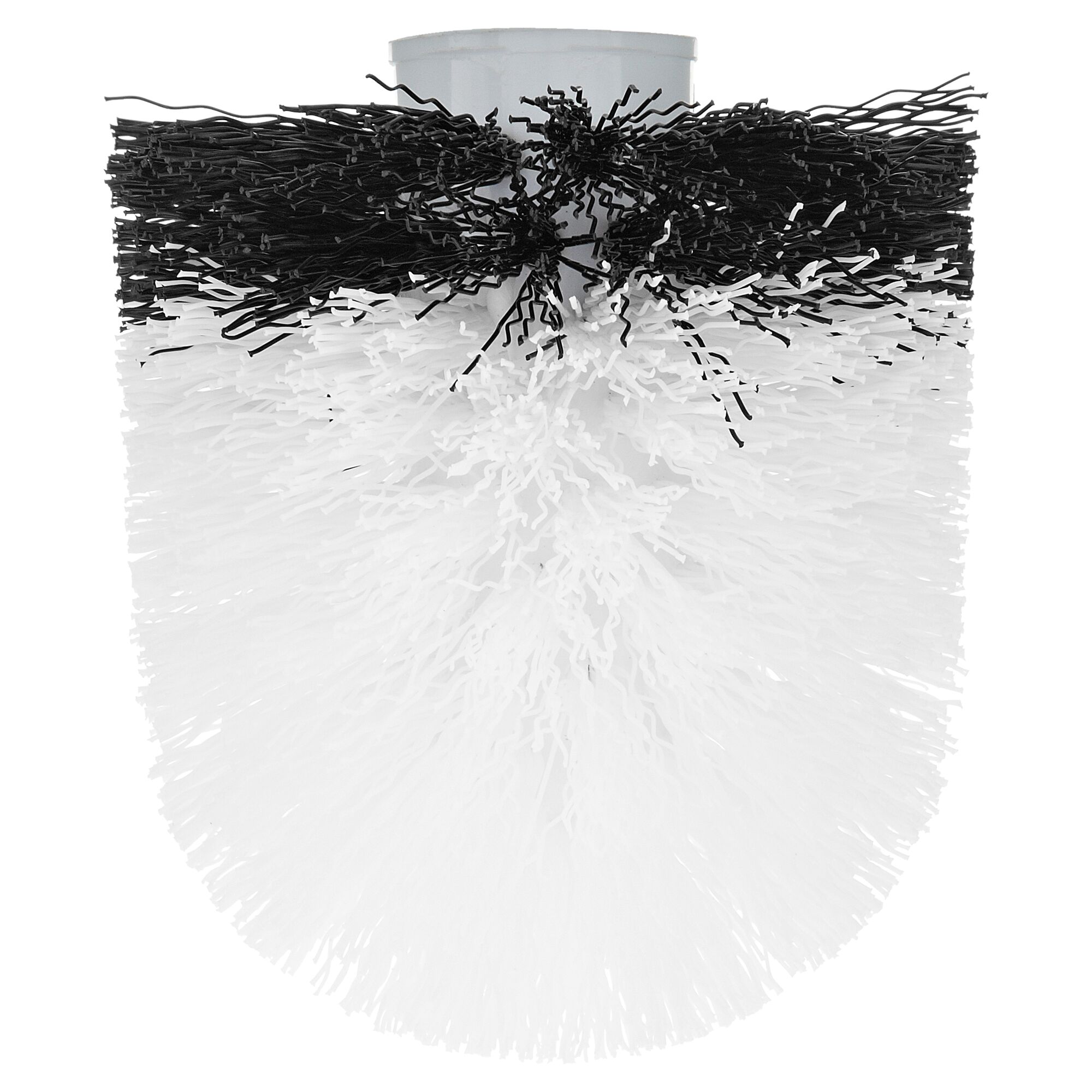 Ersatzbürste mit schwarzen und weißen Borsten