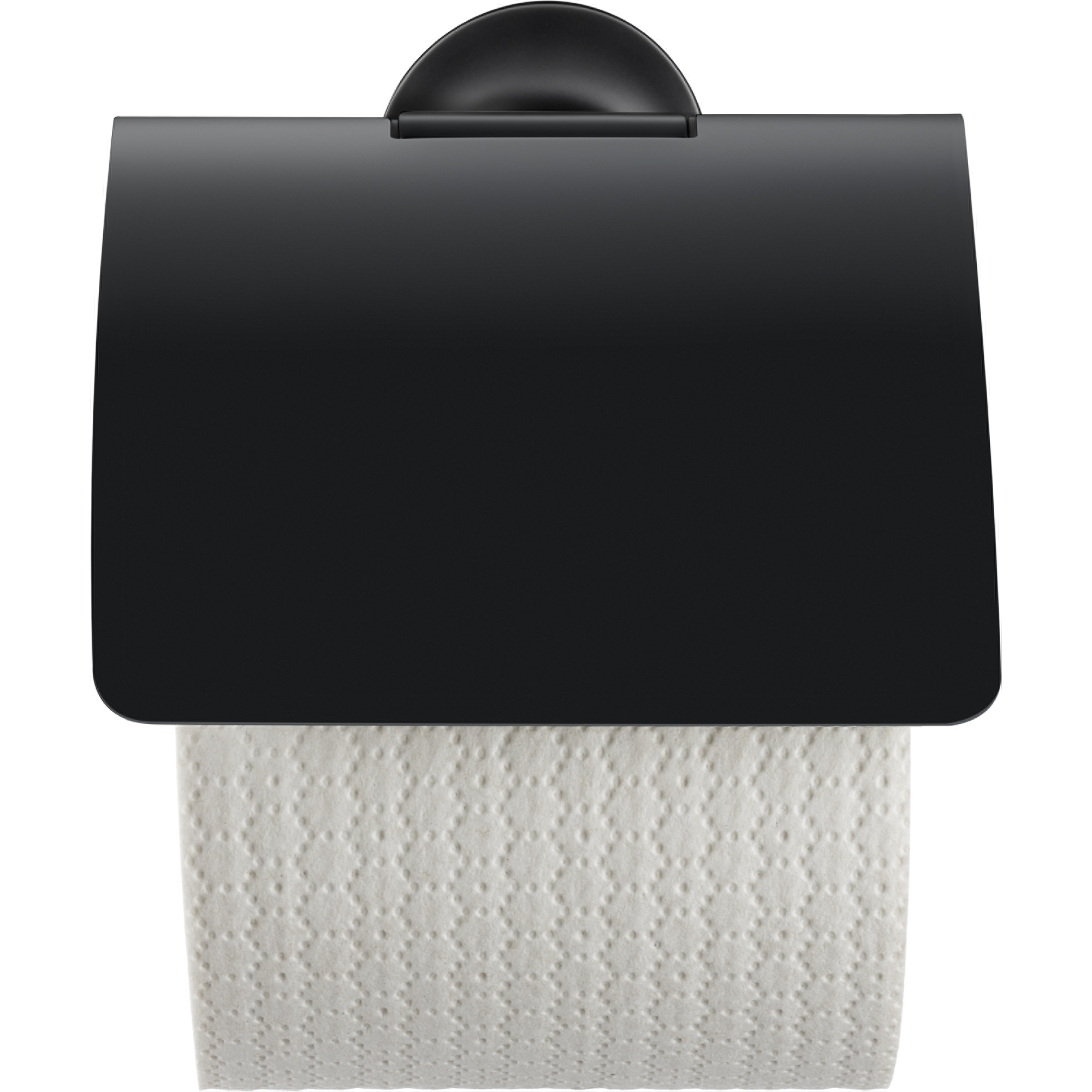 WC-Rollenhalter 'Starck T' mit Deckel 12,5 x 13,1 x 8,3 cm schwarz matt + product picture