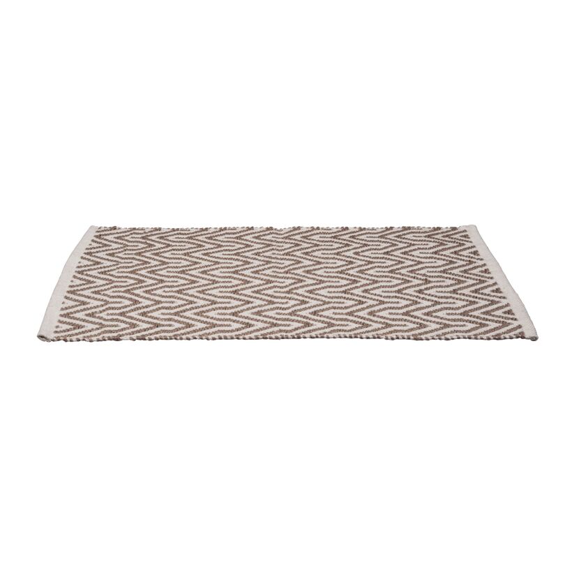 Beige Badematte Altai mit Rautenmuster