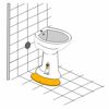 Schallschutzmatte für Stand-WC 245 x 440 mm