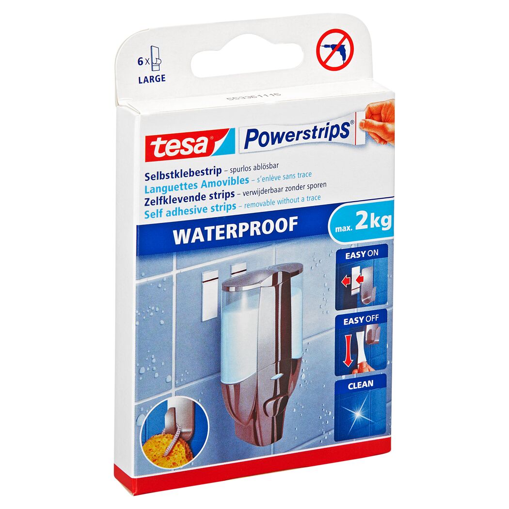 Tesa Powerstrips Waterproof Klebestreifen