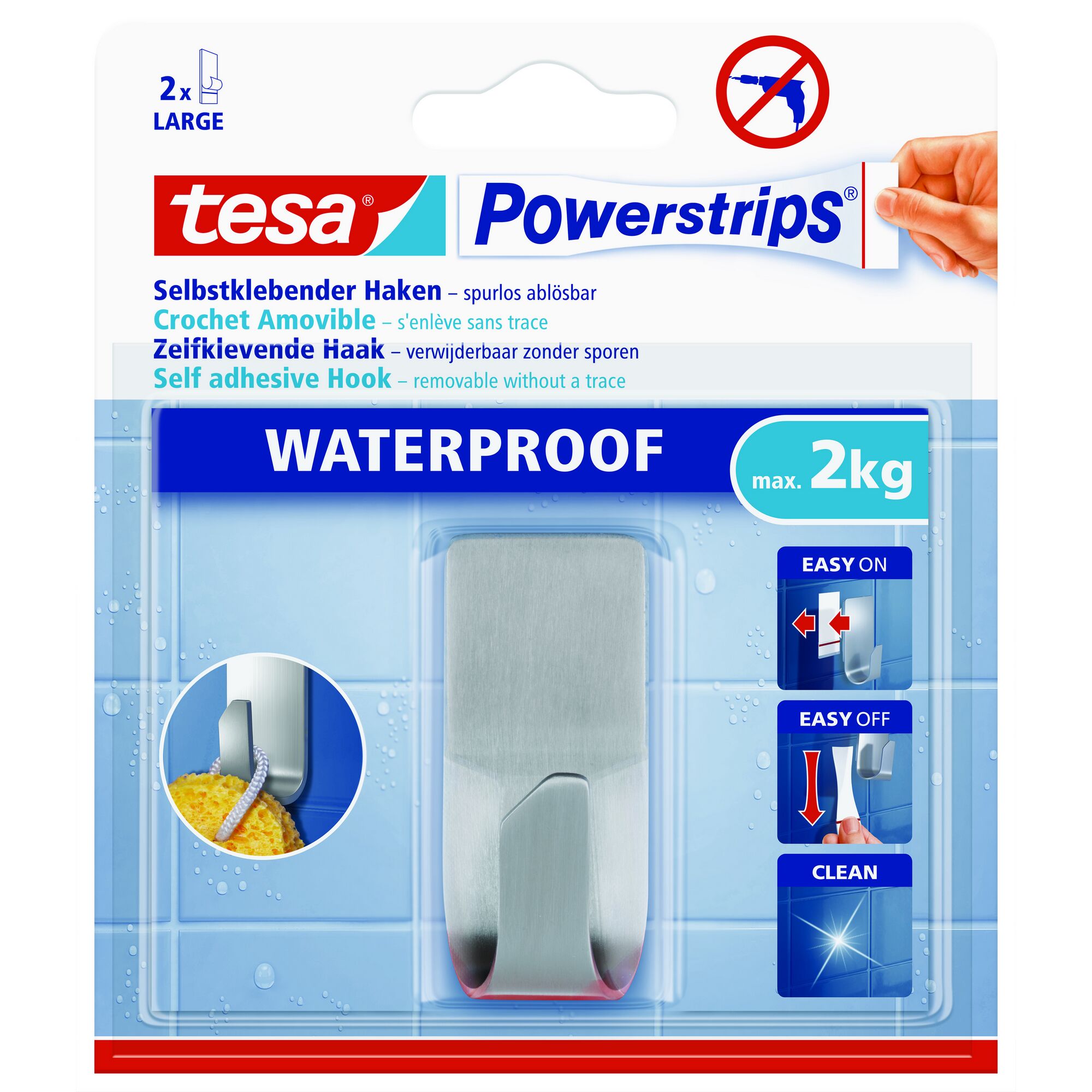 Tesa Powerstrips Waterproof Klebehaken