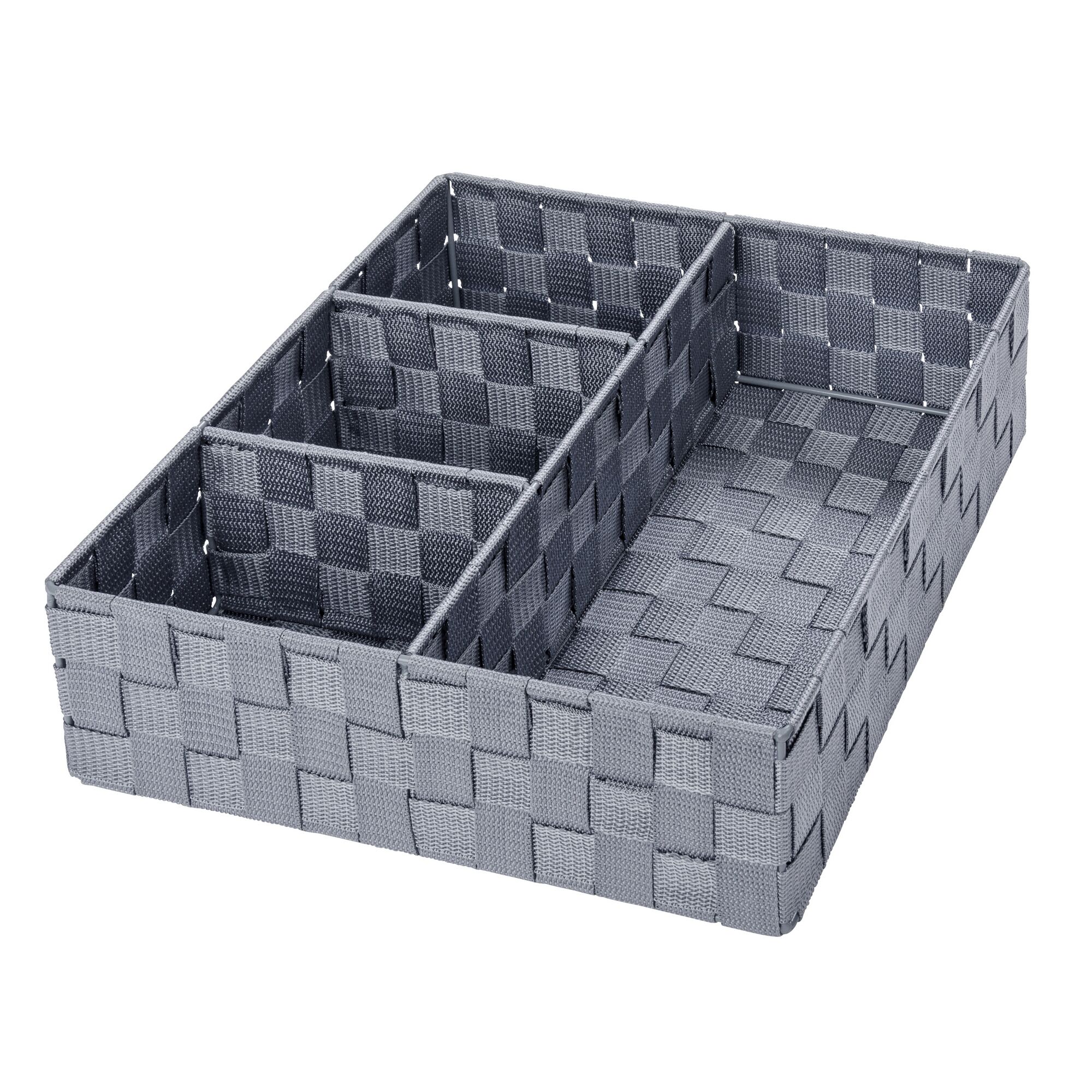 Grauer Badorganizer Adria mit vier Aufteilungen