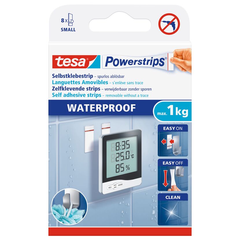 Klebestreifen 'Powerstrips Waterproof Small'