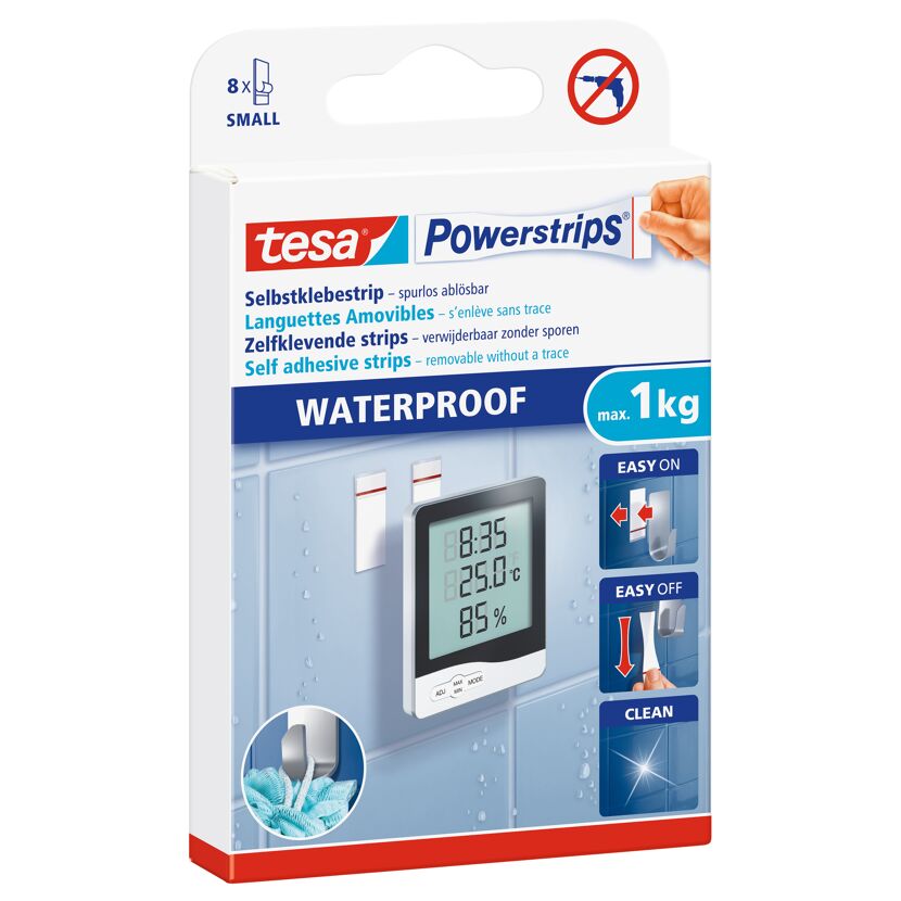 Klebestreifen 'Powerstrips Waterproof Small'