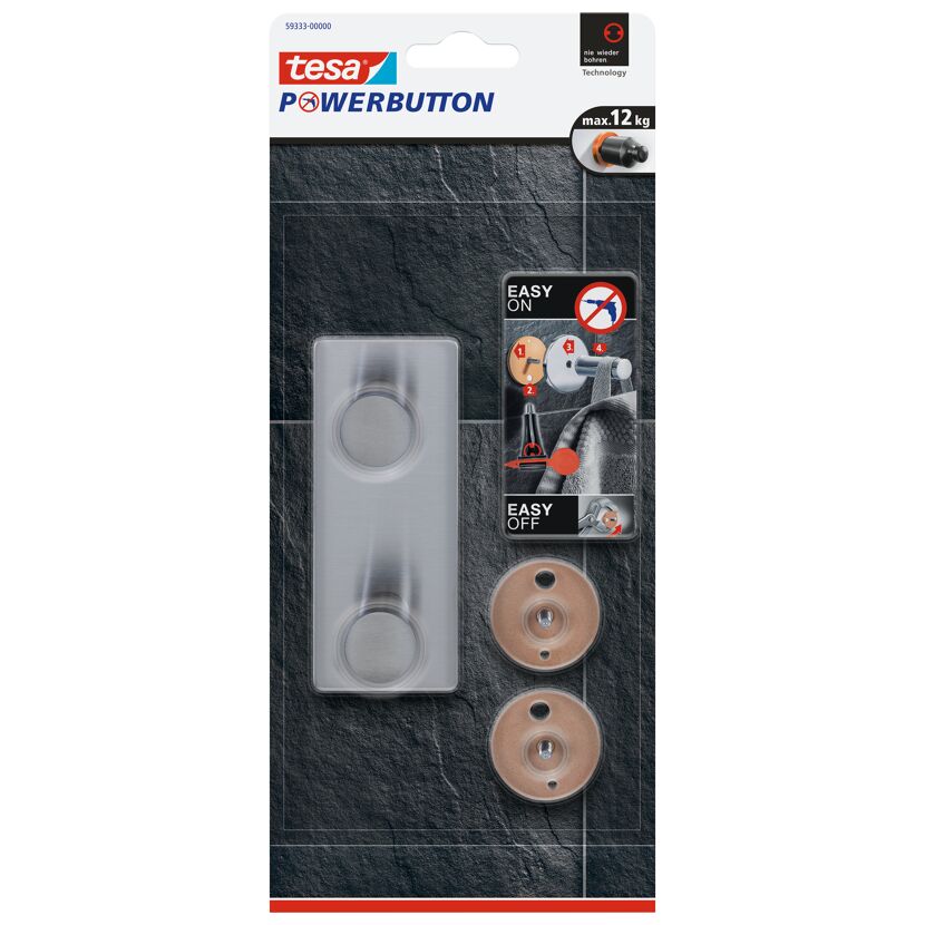 Doppelhaken 'Powerbutton Classic'