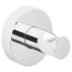 Haken 'Powerbutton' Chrom rund selbstklebend