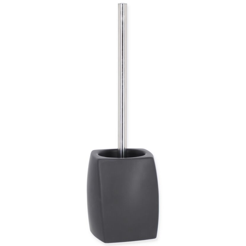 Schwarze WC-Garnitur mit Metallgriff
